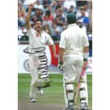 Cricket Sajid Mahmood signed 12x8 colour photo. English former cricketer, who played all formats