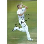 Cricket Stuart Broad signed 12x8 colour photo. Stuart Christopher John Broad, MBE (born 24 June