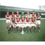 John Connelly signed 10x8 colour photo pictured with the Burnley league championship winning side