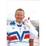 Winter Olympics Eddie Edwards signed colour photo. Michael Edwards (born 5 December 1963), known