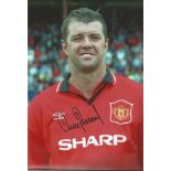 Gary Pallister signed 12x8 colour photo pictured during his time with Manchester United. Good