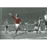 Jim McCalliog signed 12x8 colourised photo pictured in action for Manchester United. Good Condition.