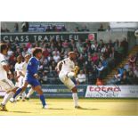 Marouane Fellaini signed 12x8 colour photo pictured in action for Everton. Good Condition. All