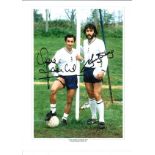 Ossie Ardiles and Ricky Villa Dual Tottenham Signed 16 x 12 inch football photo. Good Condition. All