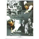 Snooker Ray Reardon signed 12x8 colourised montage photo of the 6 time World Snooker Champion.