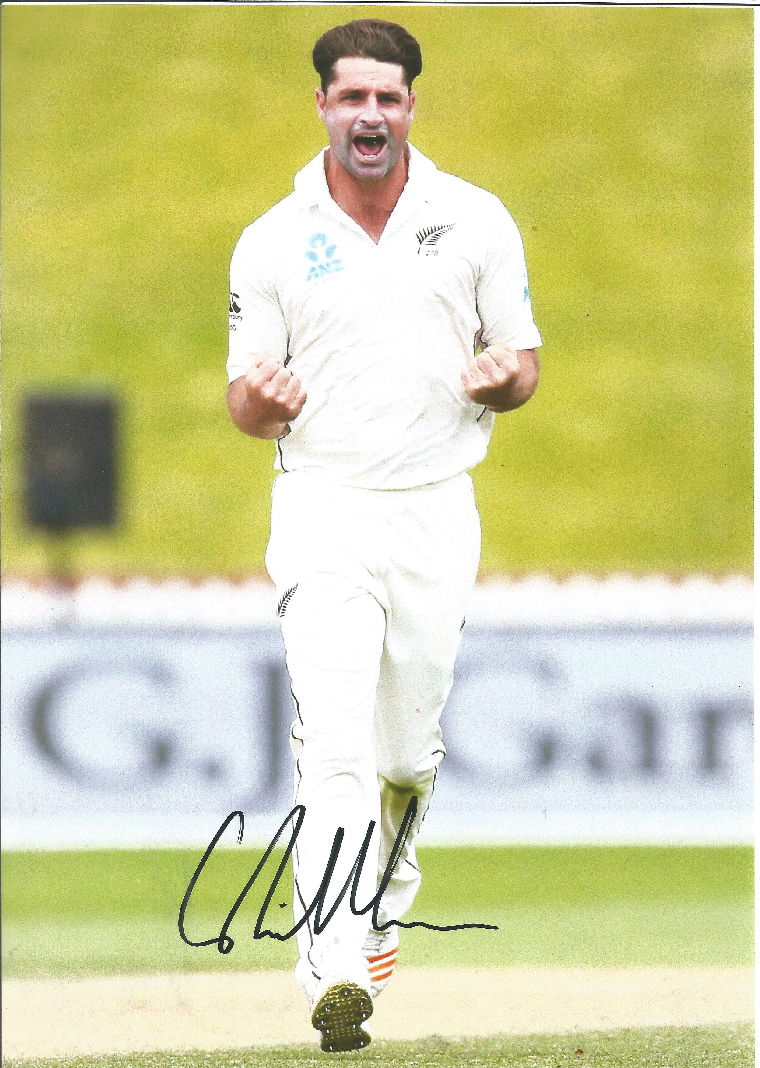 Cricket Colin de Grandhomme signed 12x8 colour photo. Colin de Grandhomme (born 22 July 1986) is a