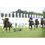 Horse Racing Frankie Dettori signed 12x8 colour photo. Lanfranco "Frankie" Dettori, MBE (born 15