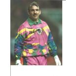 Football Neville Southall 10x8 Signed Colour Photo Pictured While Playing For Wales. Good Condition.