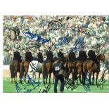 Rangers 16x12 inch football photo signed by Walter Smith, Ally McCoist, Law, Gallacher; Faure,