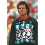 Michel Preud'homme Belgium Signed 12 x 8 inch football photo. Good Condition. All autographs come