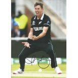 Cricket Trent Boult signed 12x8 colour photo. Trent Alexander Boult (born 22 July 1989) is a New