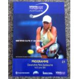 Tennis Eastbourne Tournament 2001 multi signed programme 15 fantastic signatures. Official