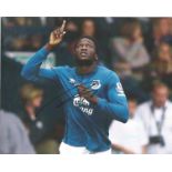 Romelu Lukaku signed 10x8 colour photo pictured while playing for Everton. Good Condition. All