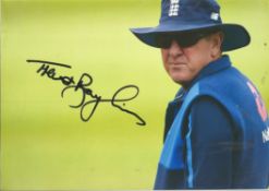 Cricket Trevor Bayliss signed 12x8 colour photo. Trevor Harley Bayliss OBE (born 21 December 1962)
