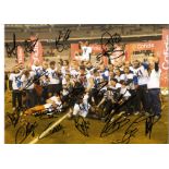 Brugge multi signed 16 x 12 colour football photo signed by Sébastien Bruzzese, Sinan Bolat, Jens