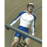 Olympics Chris Hoy signed 10x8 colour photo. Sir Christopher Andrew Hoy, MBE (born 23 March 1976) is