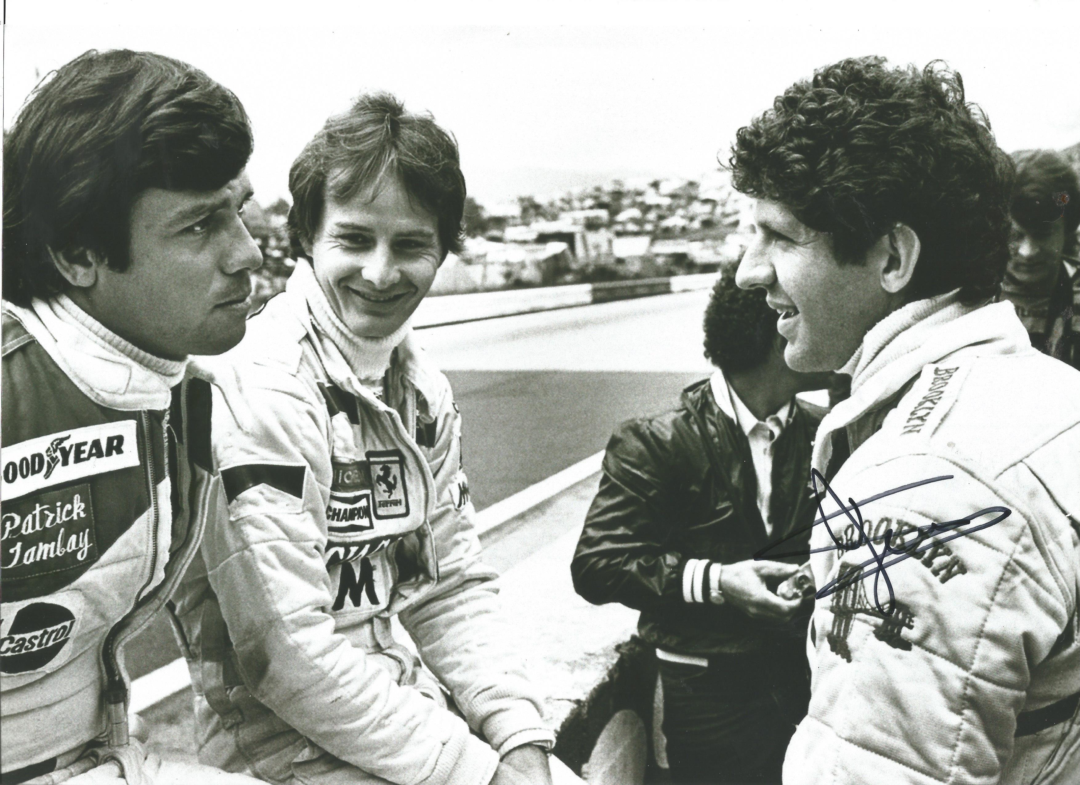 Motor Racing Jody Scheckter signed 12x8 black and white photo. Jody David Scheckter (born 29 January