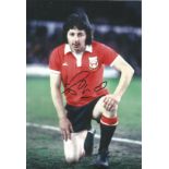 Mickey Thomas Wales Signed 12 x 8 inch football photo. Good Condition. All autographs come with a