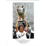 Franco Baresi AC Milan Signed 16 x 12 inch football photo. Good Condition. All autographs come