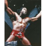 Wrestling Booker T signed 10x8 colour photo. Robert Booker Tio Huffman (born March 1, 1965),