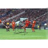 Steve McManaman Real Madrid Signed 12 x 8 inch football photo. Good Condition. All autographs come