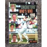 Cricket Who, s Who 1996 book signed by 39 players and umpires who have graced the county game in