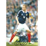 Jordan Rhodes Scotland Signed 12 x 8 inch football photo. Good Condition. All autographs come with a