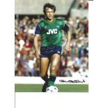 Football John Hollins 10x8 Signed colour Photo Pictured In Action For Arsenal. Good Condition. All