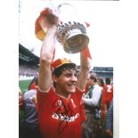 Jim Beglin Liverpool Signed 12 x 8 inch football photo. Good Condition. All autographs come with a