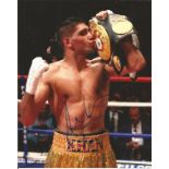 Boxing Amir Khan signed 10x8 colour photo. Amir Iqbal Khan (born 8 December 1986) is a British