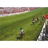 Horse Racing Sir Michael Stoute signed black and white colour photo pictured is the legendary