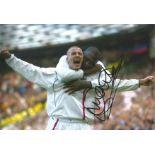 Emile Heskey England Signed 12 x 8 inch football photo. Good Condition. All autographs come with a