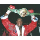 Boxing Frank Bruno signed 10x8 colour photo. Franklin Roy Bruno, MBE (born 16 November 1961) is a