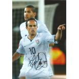Landon Donovan USA Signed 10 x 8 inch football photo. Good Condition. All autographs come with a