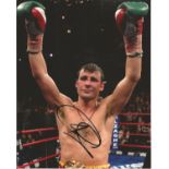 Boxing Joe Calzaghe signed 10x8 colour photo. Welsh former professional boxer who competed from 1993