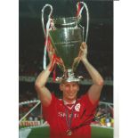Jaap Stam Man United Signed 12 x 8 inch football photo. Good Condition. All autographs come with a