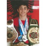 Boxing Reshat Mati signed 12x8 colour photo. As of 2020, Reshat Mati is a budding 5-foot-10