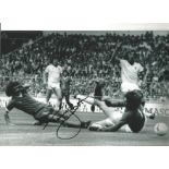 Terry Mcdermott Liverpool Signed 12 x 8 inch football black and white photo. Good Condition. All