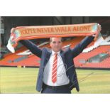 Brendan Rogers signed 12x8 colour photo pictured while manager of Liverpool. Good Condition. All