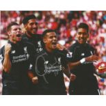 Philippe Coutinho signed 10x8 colour photo pictured while playing for Liverpool. Good Condition. All