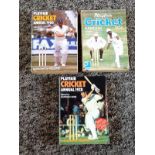 Cricket collection Playfair vintage Annuals for the years 1974, 1978 and 1980. Good Condition. All
