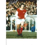 Football John Radford 10x8 Signed Colour Photo Pictured In Action For Arsenal. Good Condition. All