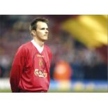 Didi Hamann Liverpool Signed 16 x 12 inch football photo. Good Condition. All autographs come with a