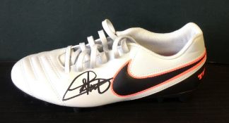 Football Didier Deschamps signed Nike football boot. Didier Claude Deschamps (born 15 October