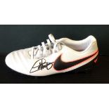 Football Didier Deschamps signed Nike football boot. Didier Claude Deschamps (born 15 October