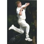 Cricket Matthew Hoggard signed 12x8 colour photo. Matthew James Hoggard, MBE (born 31 December 1976)