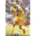 Andros Townsend Crystal Palace Signed 12 x 8 inch football photo. Good Condition. All autographs