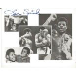 Boxing Leon Spinks signed 10x8 black and white montage photo. Leon Spinks (born July 11, 1953) is an