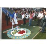 Roque Santa Cruz signed 12x8 colour photo pictured when signing for Blackburn Rovers. Good