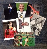 Olympics collection 7 assorted 6x4 signed photos from some legendary names such as Brendan Foster,
